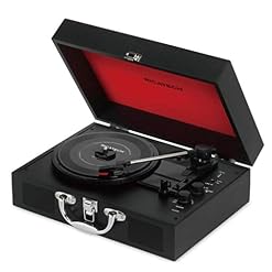 Ricatech RTT25 Tourne-disque – Tourne-disque portable léger avec haut-parleurs, Line-In, Ligne de sortie RCA, Bluetooth… - Les Beatles, Paul McCartney, John Lennon, RIngo Starr, George Harrison Ricatech RTT25 Tourne-disque - Tourne-disque portable léger avec haut-parleurs, Line-In, Ligne de sortie RCA, Bluetooth… – Image 2