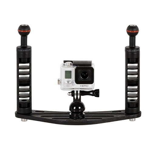 Platine pour Action Camera support de stabilisation plongee sous-marine et fixation bras flash
