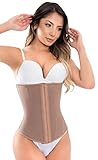 Fiorella Shapewear Powernet Waist Cincher Trainer Women Girdle 3 Hooks Fajas Cinturilla Reductoras Colombianas Moldeadoras 634C Small Brown