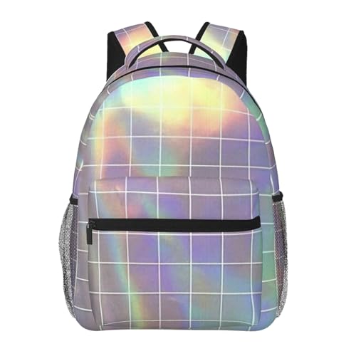 Sac à dos carré réfléchissant KoNsev mixte pour université et voyage