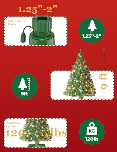 image for DG-Direct Musical 360° Rotating Christmas Tree Stand with Remote, Ant