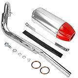 FVRITO High Performance Exhaust Muffler Silencer Pipe Assembly kit for Honda CRF50 XR50 70cc 110cc...