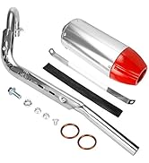 FVRITO High Performance Exhaust Muffler Silencer Pipe Assembly Kit For Crf50 Xr50 70cc 110cc 125cc Ssr Sr110 Roketa Taotao Db14 Db10 Xpro Db X20 Sdg Coolster Chinese Pit Dirt Bike Motocross Red - View #8