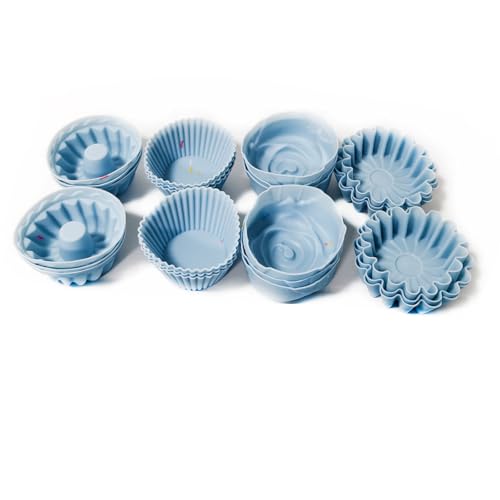 Ayedvan 30PCS Nonstick Silicone baking set,Silicone Cake Molds, Baking Sheet, Donut Pan for baking sets with 24 Pack Cupcake Mold Baking Cups by Ayedvan - Image 8