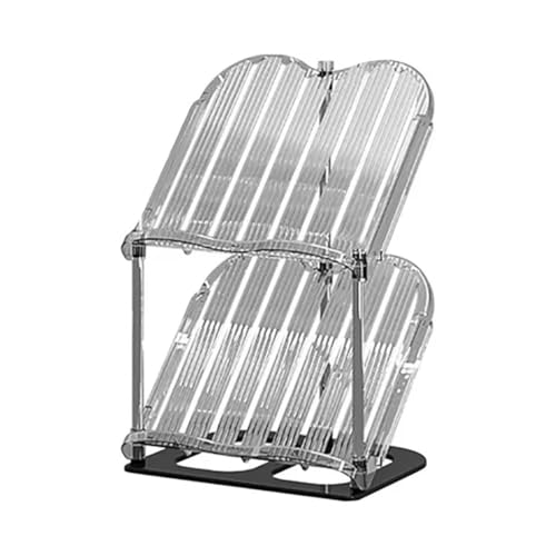 Image of Cortina Shoe Rack Vertical Shoes Racks for Entryway Corner Shoe Storage Organizer for Small Spaces Transparently Tall Slim Shoe Shelf for Front Door Entrance Living Room - 2 Layer