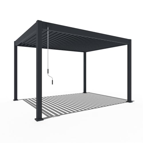 Pavillon Pergola 3x4m Terassenüberdachung freistehend mit...