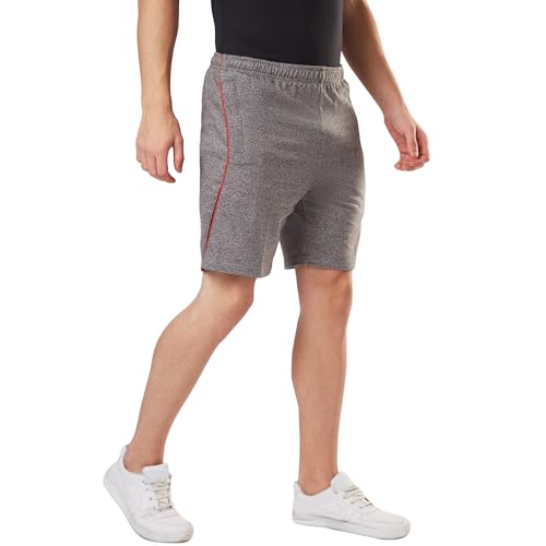 Image of berge' Men's Knits Cotton Polyester Fabric Long Shorts with Secure Zipper Pockets Casual for Men|Gym|Half Pants for Men|Mens