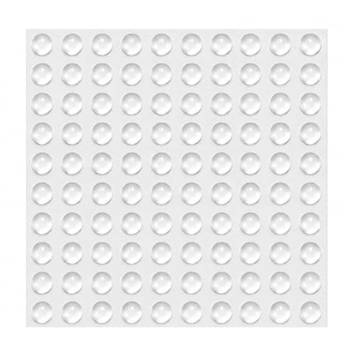 100PCS Clear Soft Silicone Door Dampers 8 * 4mm Mini Self-Adhesive Cabinet Door Bumper Protective Pads for Furniture and Cupboard Doors Vibration and Noise Reduction