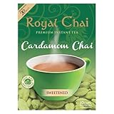 ‎Royal Chai | Cardamom Chai Sweetened | 10 Count Single Box | All Natural, No Preservatives | Premium Instant Tea | Made in the UK
