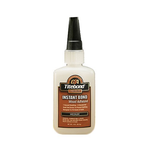 Titebond Instant Bond Medium Wood Adhesive Natural Bottle 2 Oz