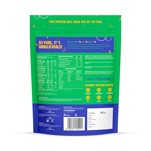 Image of Yogabar ProClean Plant Protein Powder - 25g Protein Per Serve - Chocolate Flavour with Monk Fruit Sweetener - Cleanest & Lightest Protein with Herbs for Easy Digestion - Ideal for Vegan Diet - No Added Preservatives, No Added Sugar (500g Pouch, 13 Servings)