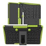 XITODA Schutzhülle für Samsung Galaxy Tab S6 Lite, Hybrid PC + TPU Schutzhülle mit sicherem S Stifthalter / Ständer für Samsung Galaxy Tab S6 Lite 10,4 Zoll Tablet 2020 Cover Schutz (Grün)