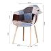 EGOONM Pack 2 sillas, sillón de Patchwork, Silla de Comedor, Silla de...