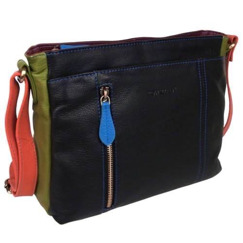 Sac à bandoulière cuir femme Rowallan de Scotland à main noir