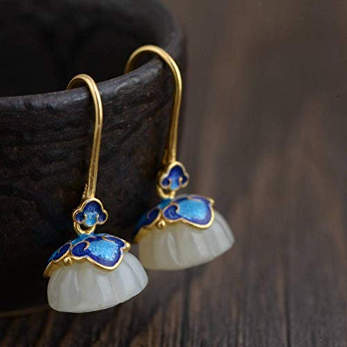 Boucles d'oreilles chinoises en néphrite s925 le cadeau idéal