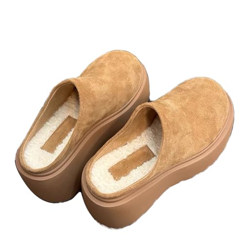 Slouch shoes slip on en fourrure douce pour un confort absolu