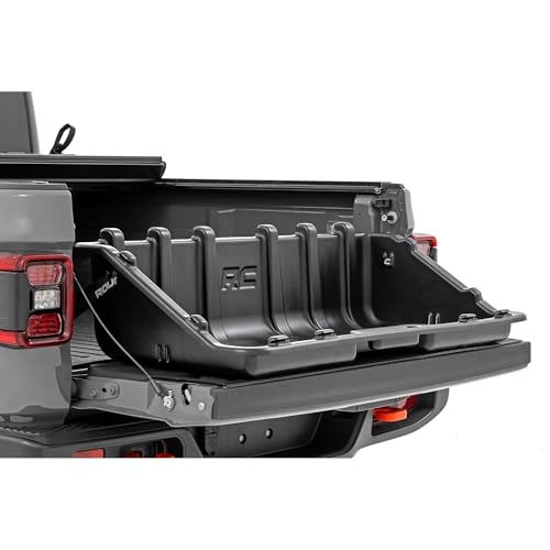 Rough Country 48\" Slide-Out Truck Bed Cargo Box - Heavy-Duty, Weather-Resistant Truck Organizer for Compact Beds, Easy Tailgate Access - Thumbnail 3