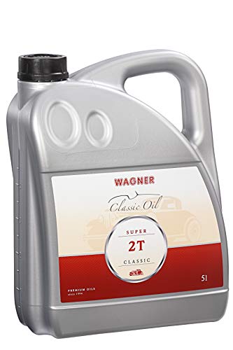 WAGNER Mineralisches 2 Takt Öl Super 2T Classic -für Luft-&Wassergekühlte Benziner| Gemisch-&Getrenntschmierung|2 Takt Mischöl Schützt Dichtungen&Bewegliche Motorteile, auch für Oldtimer|5 Liter
