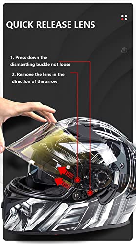 Casque de moto intégral adulte idéal pour vos trajets quotidiens en scooter et balades - 5