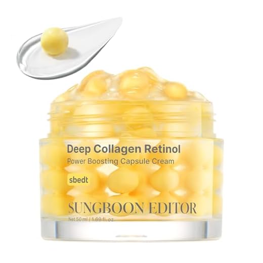 SUNGBOON EDITOR Deep Collagen Retinol Capsule Cream, Firm-Looking Moisturizer for Fine Lines & Dry Skin, with Copper Peptide, White Spicules & Adenosine, Korean Skincare, 1.69 fl oz
