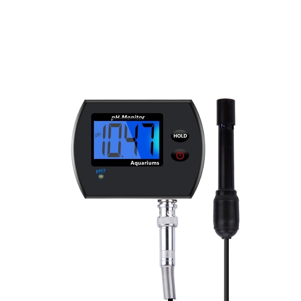 PH Meter for Aquarium Multi-Parameter Water Quality Monitor pH Monitor(EU Plug)