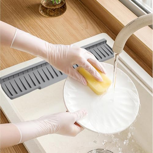 Alfombrilla de grifo protectora para secar platos y accesorios de cocina cómodamente 3