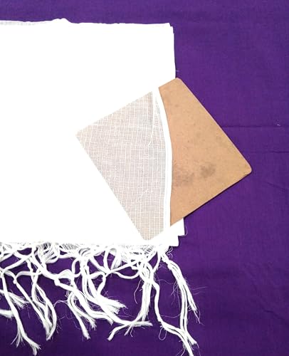 Image of Women Kota Doria Cotton Plain Full Length Dupatta - Soft, Light Weight and Transparent