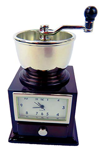 Clock Coffee Drill Kaffeemühle Metall Quarzuhr Geschenkartikel Deko