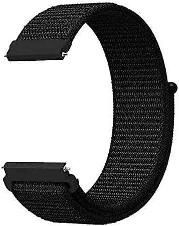 Artche Soft Nylon Replacement Strap/Band For Amazfit GTS/GTS 2/GTS 2 Mini, Amazfit GTR 42MM, Amazfit BIP/BIP S/BIP S LITE/BIP U/BIP LITE/BIP Youth (Black)