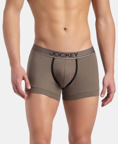 Image of Jockey 8015 Men Super Combed Cotton Solid Trunk (Pack of 2)