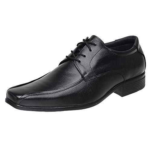 KIT Sapato Social Masculino Cinto e Porta Cartão Couro Preto 3010 Cor:Preto;Tamanho:42