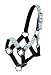 Showman Pony Halter with Brown and Teal Navajo Diamond Print Overlay