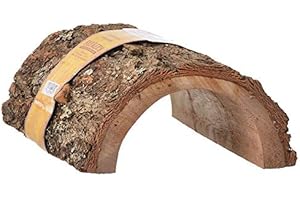 Flukers Critter Cavern Half-Log: Eco-Friendly Hideout for Reptiles and Amphibians