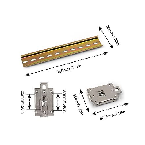 2 Staffe per Guida DIN, AMONENZ 20 cm Guida DIN in...
