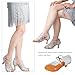 Imagen de Jywmsc Zapatos de Baile Latino de Mujer con Purpurina y Pedrería Correa Cruzada Peep Toe Zapatos de Baile Social Salsa Tango Sandalias para Bodas