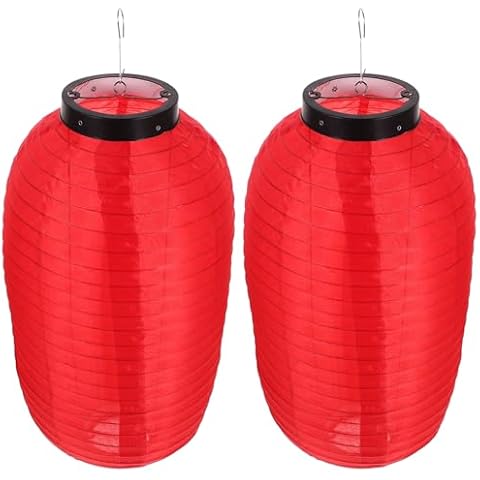 2pcs Japanese Silk Outdoor Solar Lanterns Cover