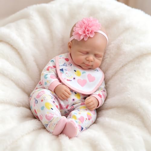 Pinky Reborn 16inch Reborn Baby Dolls Girls Doll Can Open Mouth Solid Silicone Full Body Anatomically Correct Realistic Full Newborn Dolls Flexible Real Life Babies Gift for Kids Age 3+ - Image 3