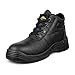 Iron Mountain Botas de Seguridad Unisex S3 SRC, Cuero con Puntera y Entresuela de Acero, Botín de Trabajo Tipo Chukka, Antideslizante, Antiestático, Calzado de Trabajo Resistente, negro, EU 41