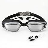 BEEWAY Schwimmbrille, Premium bequem Swim Google befestigt 2, Anti Nebel UV-Schutz Objektive Voll verstellbar für Erwachsene Herren Frauen und Kinder 8 +