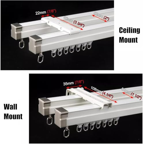 Rail de plafond pour cloisons de séparation de pièce et aménagement salon - 3