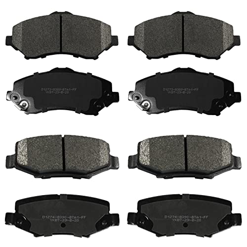 SIPAUTEC-Front & Rear Ceramic Brake Pads Replacement For JEEP WRANGLER ...