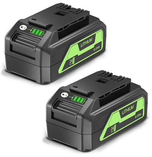 EOTTK 6000mAh Replacement for Greenworks 24V Battery BAG709 (2Packs)