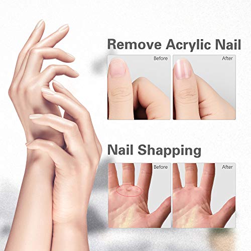 TOUCHBeauty Elektrische Nagelfeile Maniküre und Pediküre Set 10 in 1 Nagelbohrer mit LED Licht Nagelpuffer Polierer… – Bild 5