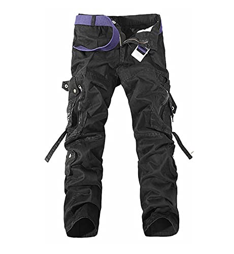 Pantalon tactique militaire robuste à multi-poches pour homme actif en taille 29