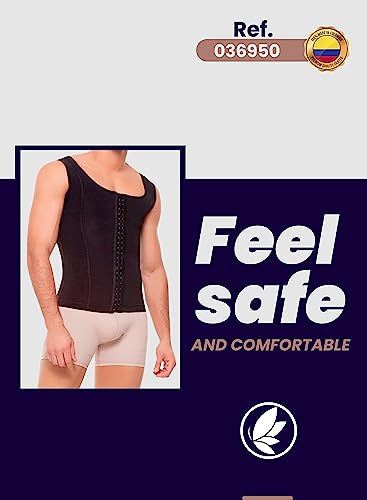 Fajitex Fajas Colombianas Para Hombres Mens Girdle High Compression Garmen Shapewear Body Shaper For Men 036950 Black #TOP7