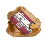 ANSIO Air Fryer Paper Liners - 150 PCS Rectangle Disposable Liners, 22cm x 14cm x 4.5cm Inner Fit, Compatible with Ninja, Salter, Tower and Other Dual Zone Air Fryers – Pack of 150