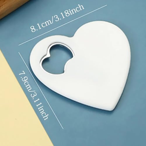 Décapsuleur personnalisé cœur (20 pcs) - Cadeau mariage invités vrac