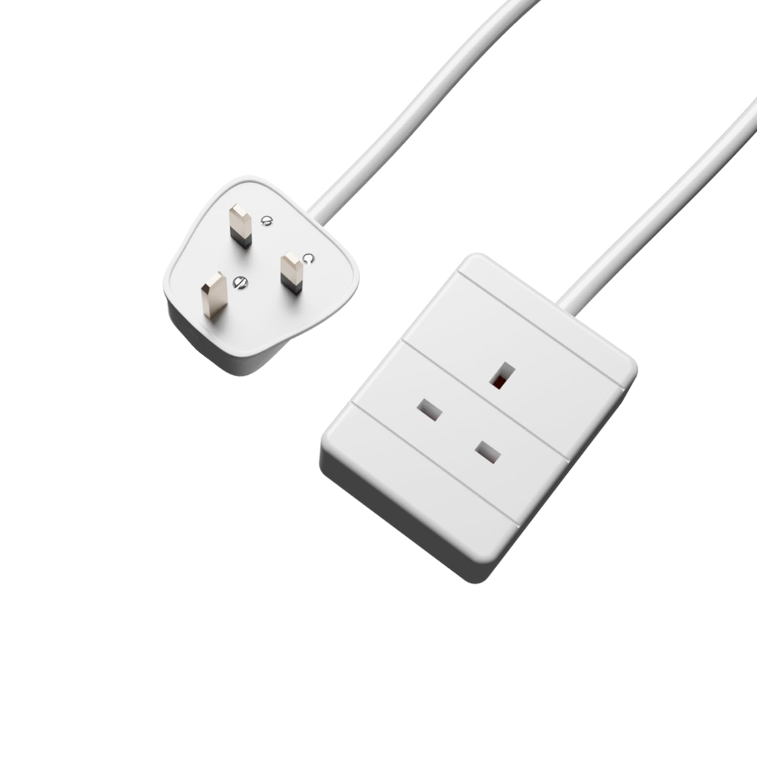 rhinocables UK Plug Extension Wire | 13A Triple Socket Power Cable for Computers, Lamps & AV Systems | BS1363/A Approved 230V Lead, Black (3m) — view 11