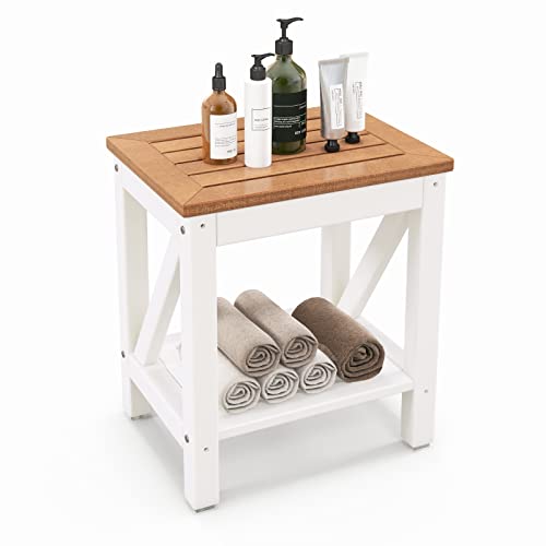 COSTWAY Taburete de Ducha de Esquina Banco
