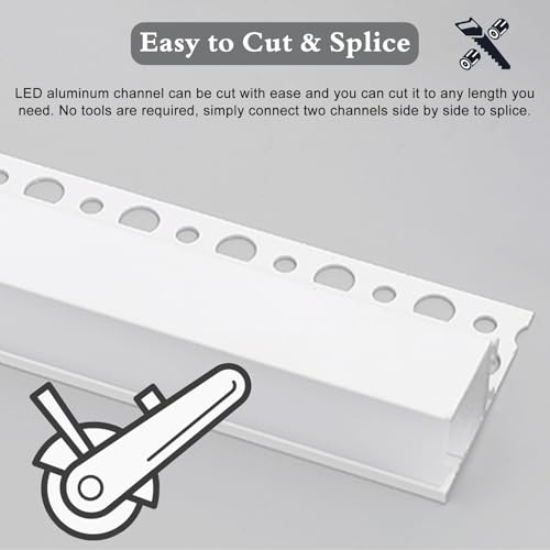 Profilé LED en aluminium 1,2m pour finition de plafond et corniche - 7